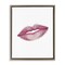 Stupell Industries Feminine Pink Lips Glam Floating Frame, design by Christine Simpson Art